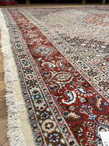 Antique Persian Birjand [Wool + Silk] - Square 8'4" x 8'2"