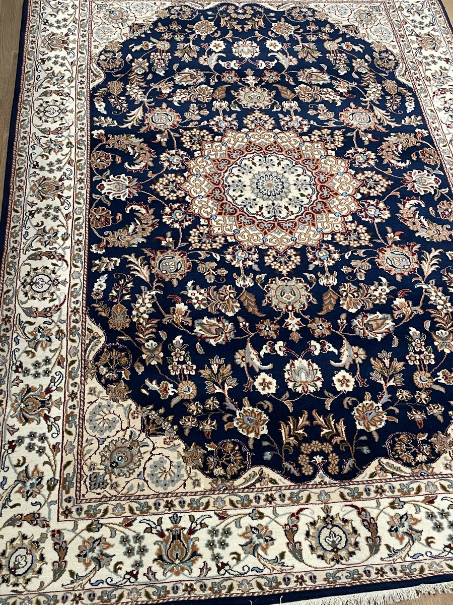 Indian Nain [Wool + Silk] 6x9 Amir Rug Exchange