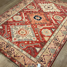 Load image into Gallery viewer, Afghan Super Kazak - 4&#39;10” X 6&#39;7”
