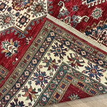 Load image into Gallery viewer, Afghan Super Kazak - 5&#39;1” X 6&#39;6”
