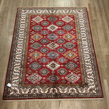 Load image into Gallery viewer, Afghan Super Kazak - 5&#39;2” X 6&#39;8”
