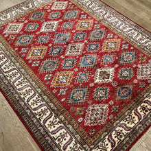 Load image into Gallery viewer, Afghan Super Kazak - 5&#39;2” X 6&#39;8”
