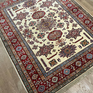 Afghan Super Kazak - 5'0” X 6'4”