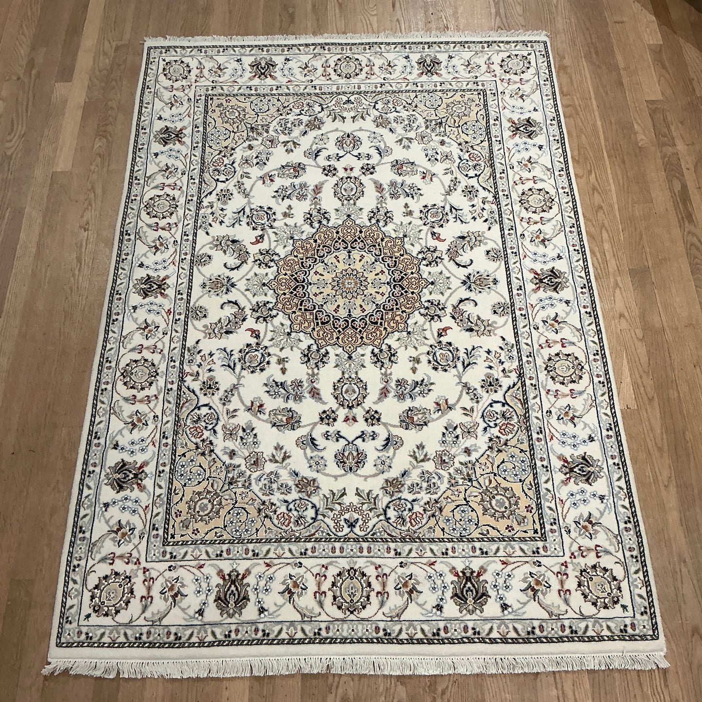 Indian Nain [Wool + Silk] - 4'7” X 6'6”