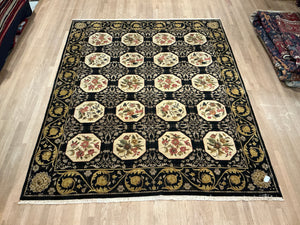 Indian Aubusson - 7'11” X 9'11”