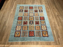 Load image into Gallery viewer, Afghan Baktiari Panel Design - 5'8” X 7'10”
