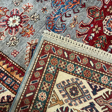 Load image into Gallery viewer, Afghan Super Kazak - 5&#39;9” X 8&#39;0”
