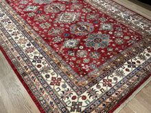 Load image into Gallery viewer, Afghan Super Kazak - 6&#39;10” X 9&#39;7”
