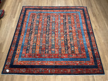 Load image into Gallery viewer, Afghan Pazyryk -  7’7” X 7’11”
