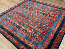 Load image into Gallery viewer, Afghan Pazyryk -  7’7” X 7’11”
