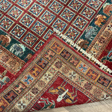 Load image into Gallery viewer, Afghan Pazyryk - 7&#39;1” X 10&#39;8”
