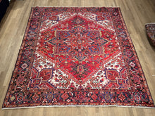 Load image into Gallery viewer, Persian Heriz -  7’11” X 8’11”
