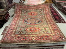 Load image into Gallery viewer, Afghan Super Kazak - 8'1” X 10'2”
