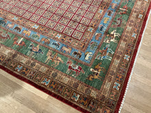 Load image into Gallery viewer, Afghan Pazyryk - 8'2” X 9'9”
