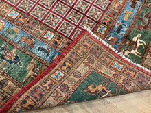 Load image into Gallery viewer, Afghan Pazyryk - 8'2” X 9'9”
