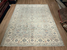 Load image into Gallery viewer, Afghan Oushak [Wool + Silk] - 8'11” X 12'3”
