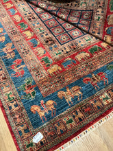 Load image into Gallery viewer, Afghan Pazyryk - 9&#39;0” X 11&#39;8”

