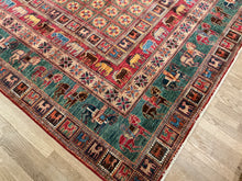 Load image into Gallery viewer, Afghan Pazyryk - 8'11” X 12'2”
