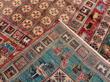 Load image into Gallery viewer, Afghan Pazyryk - 8'11” X 12'2”
