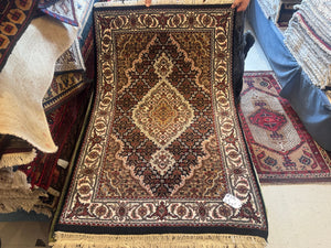 Indian Mahi [Wool + Silk] -  2’7” X 4’1”
