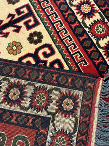 Afghan Kazak - 3'5” X 4'10”
