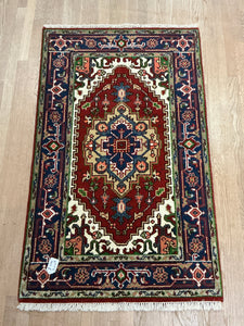 Indian Heriz - 3'0” X 4'11”