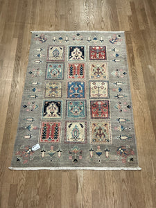 Afghan Baktiari Panel Design - 3'4” X 4'11”