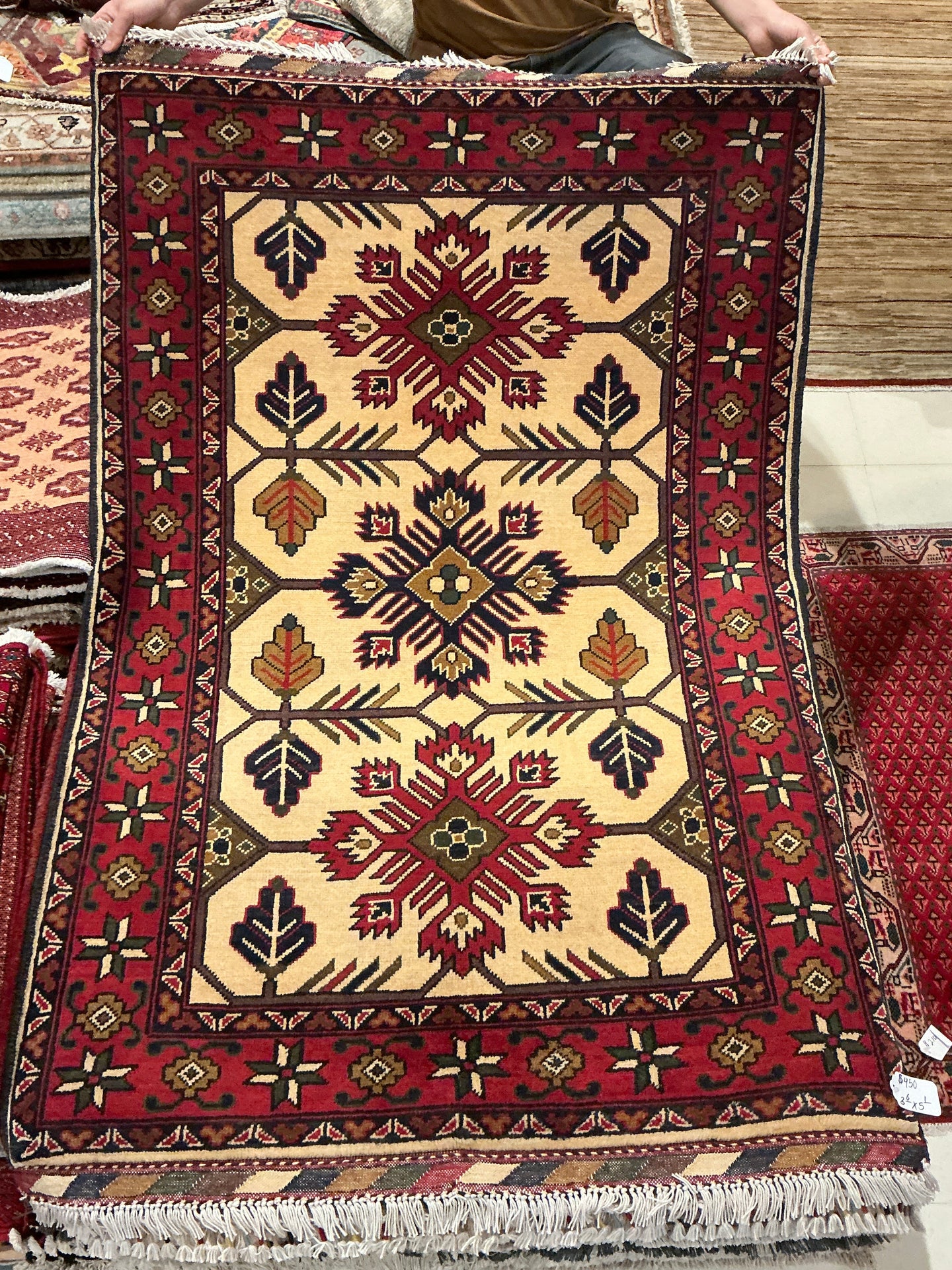 Afghan Kazak - 3'6” X 5'1”