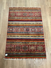 Load image into Gallery viewer, Afghan Khorjin - 3&#39;4” X 4&#39;11”

