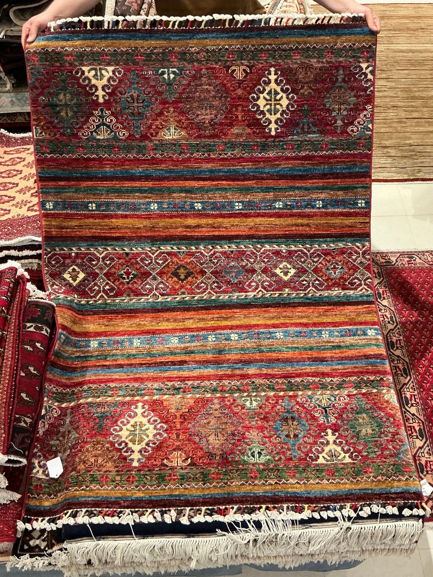 Afghan Khorjin - 3'5” X 4'11”