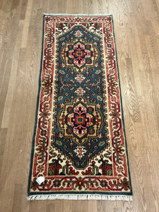 Indian Heriz - 2'5” X 5'10”