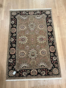 Indian Keshan [Wool + Silk] - 3'9” X 5'9”