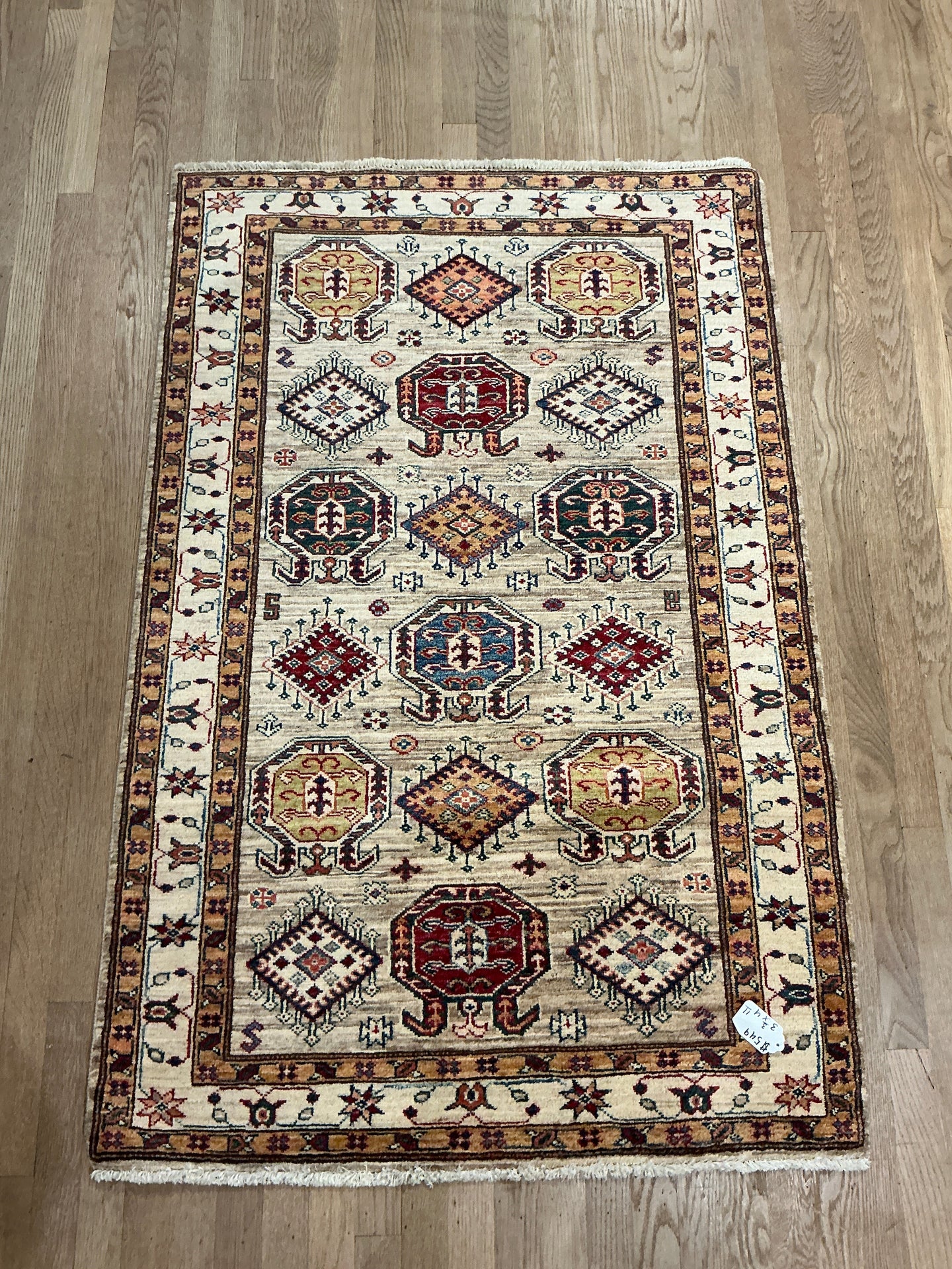 Afghan Super Kazak - 3'3” X 4'11”