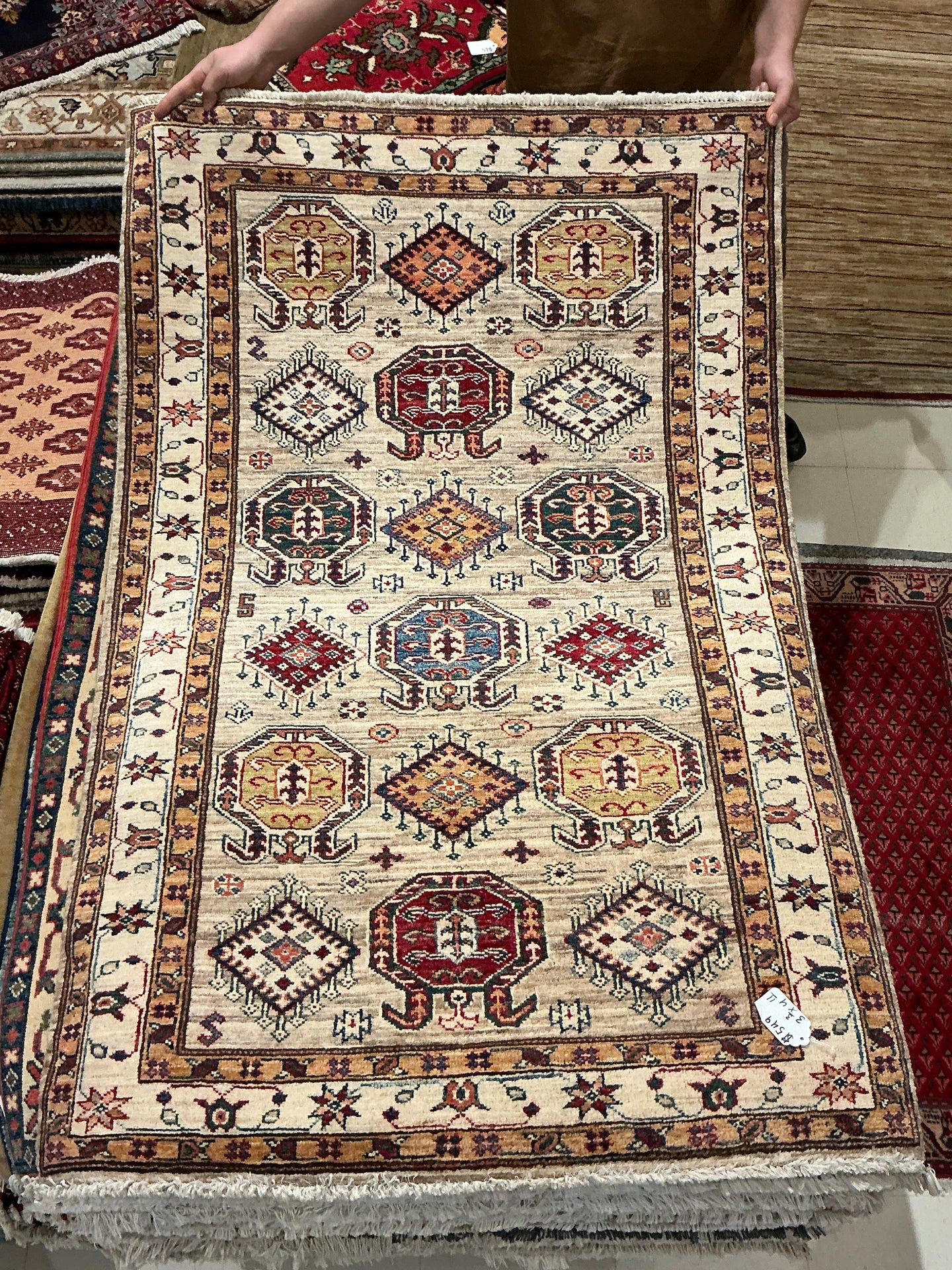 Afghan Super Kazak - 3'3” X 4'11”