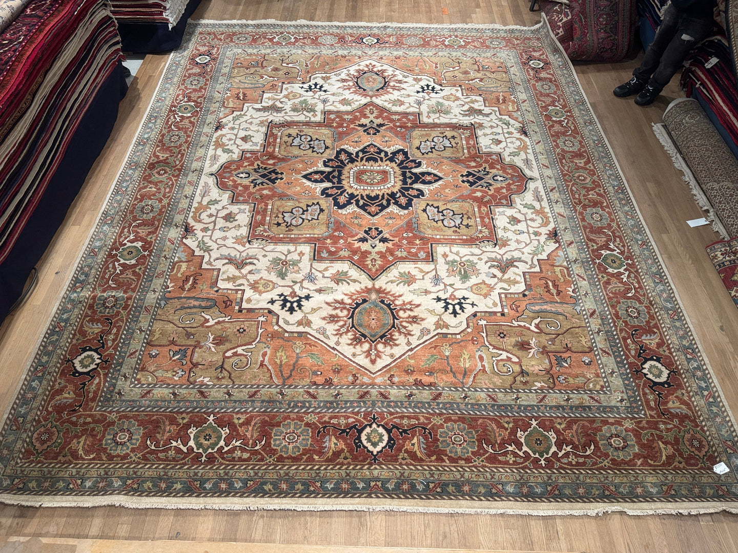 Indian Heriz -  11’8” X 14’10”