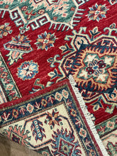 Load image into Gallery viewer, Afghan Super Kazak - 3&#39;3” X 4&#39;11”
