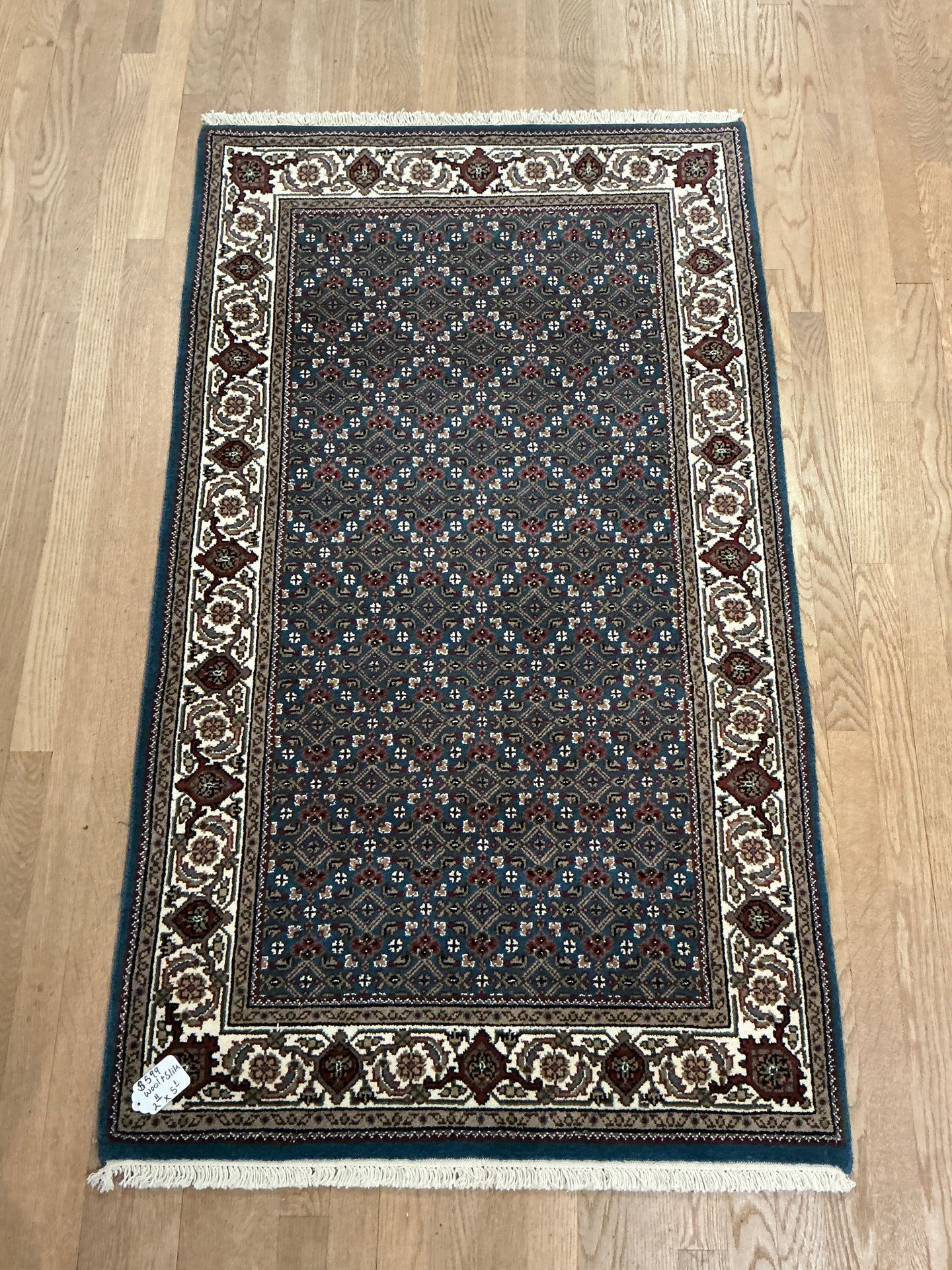Indian Mahi [Wool + Sillk] - 2'11” X 5'1”