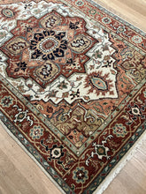Load image into Gallery viewer, Indian Heriz - 4&#39;1” X 5&#39;11”
