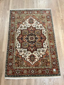 Indian Heriz - 4'0” X 6'0”