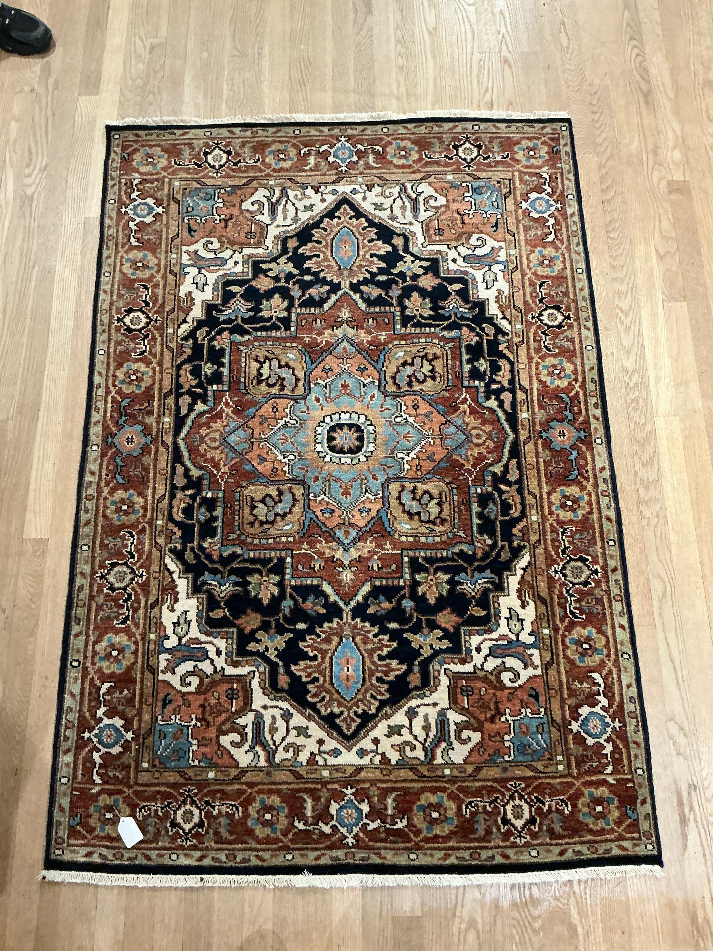 Indian Heriz - 4'0” X 5'10”