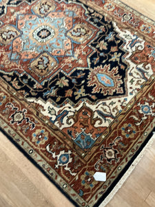 Indian Heriz - 4'0” X 5'10”
