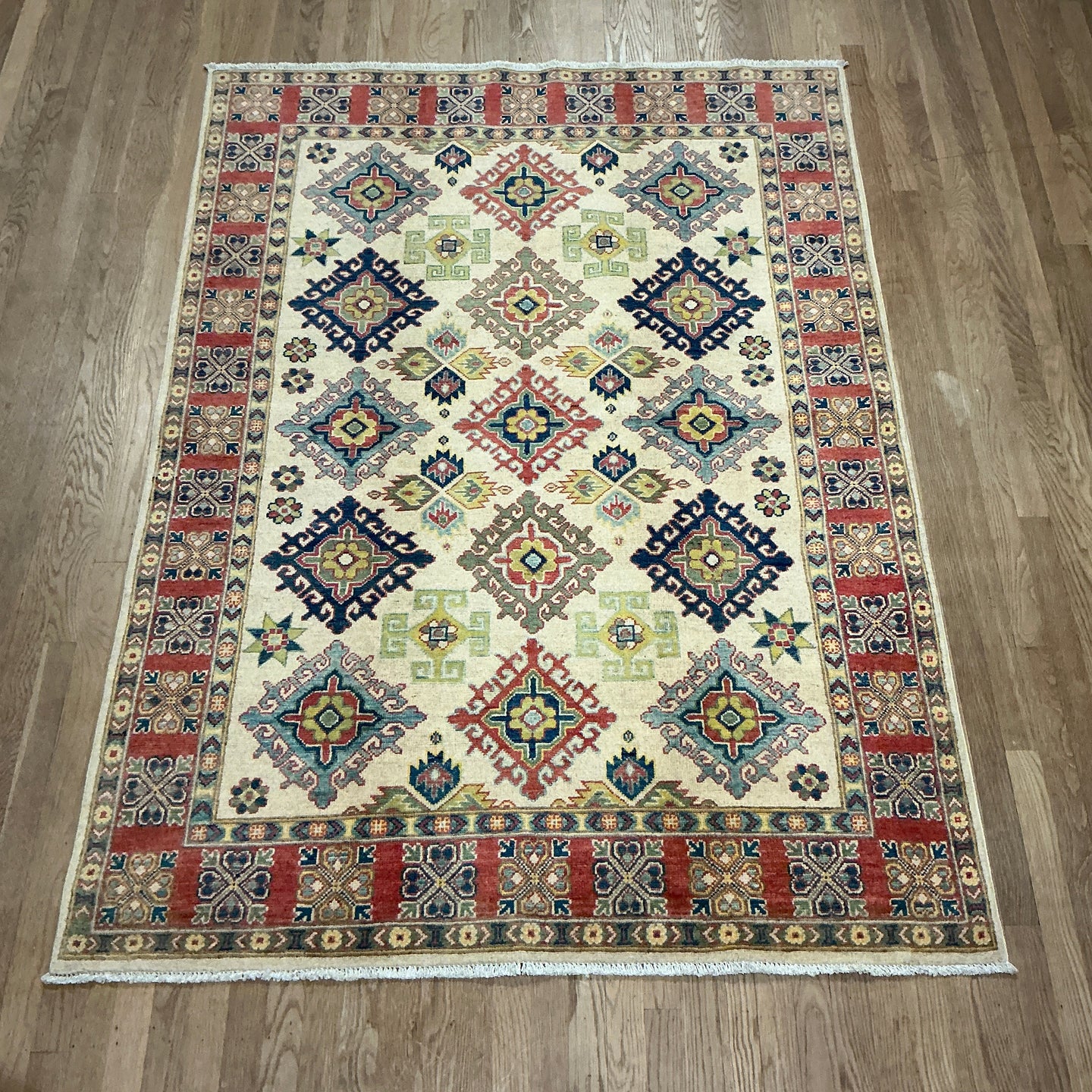 Afghan Kazak - 4'10” X 6'9”