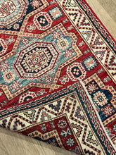 Load image into Gallery viewer, Afghan Super Kazak - 2'5” X 7'2”
