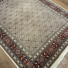 Load image into Gallery viewer, Persian Birjand [Wool + Silk] - 4&#39;9” X 6&#39;2”
