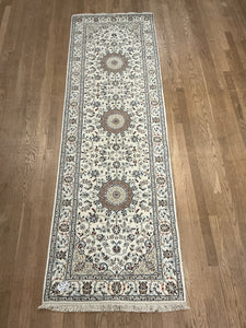 Indian Nain [Wool + Silk] - 2'6” X 8'2”