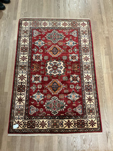 Afghan Super Kazak - 4'0” X 5'10”