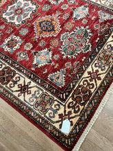 Load image into Gallery viewer, Afghan Super Kazak - 4&#39;0” X 5&#39;10”
