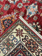 Load image into Gallery viewer, Afghan Super Kazak - 4&#39;0” X 5&#39;10”
