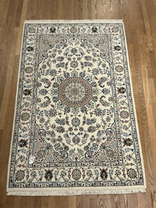 Indian Nain [Wool + Silk] - 3'11” X 6'0”