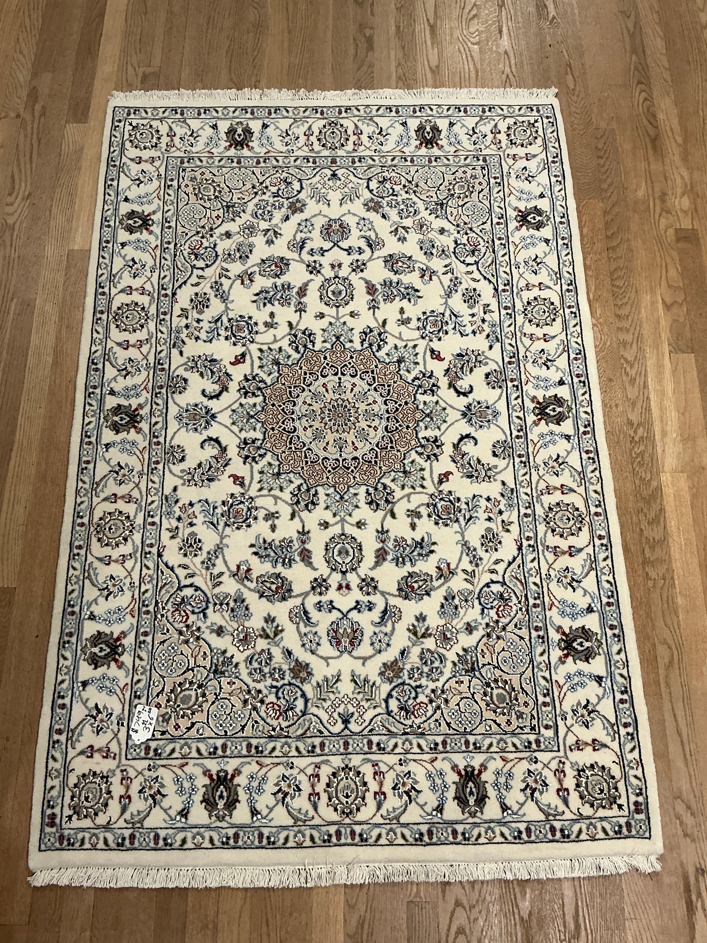 Indian Nain [Wool + Silk] - 3'11” X 6'0”